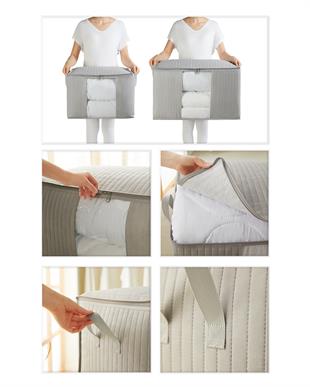 3lü Pvc Pencereli Gri Renk Kapitone Hurç Set