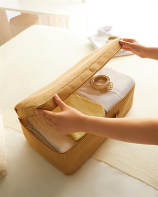 4lü Jüt Hurç Set 2 Adet 30 x 22 x 18 / 2 Adet 52 x 28 x 21 cm