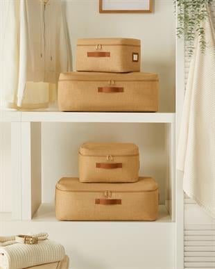 4lü Jüt Hurç Set 2 Adet 30 x 22 x 18 / 2 Adet 52 x 28 x 21 cm