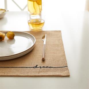 6lı Dream Jüt Amerikan Servis Seti 45 x 35 cm