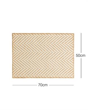 Ekru Renk Balıksırtı Jüt Paspas 50 x 70 cm