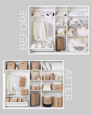 Jüt Kapaklı Kutu 30 x 30 x 30 cm