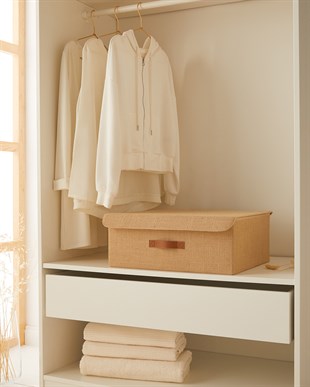 Jüt Kapaklı Kutu 48 x 40 x 19 cm