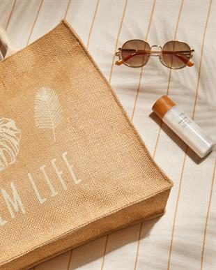 Palm Life Jüt Çanta 42 x 35 x 12 cm