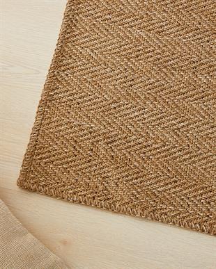 Yıkanabilir Jüt Görünümlü Naturel Renk Balıksırtı Halı Kilim 160 x 230 cm