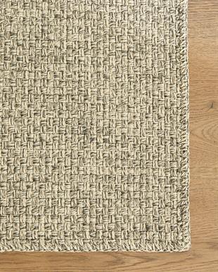 Yıkanabilir Jüt Görünümlü Gri Renk Hasır Desenli Halı Kilim 120 x 180 cm
