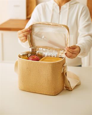 Orta Boy Jüt Soğuk Tutan Çanta 23 x 16 x 23 cm