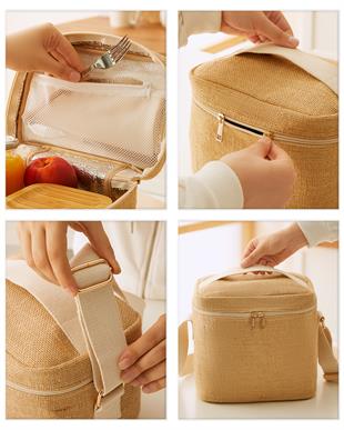 Orta Boy Jüt Soğuk Tutan Çanta 23 x 16 x 23 cm