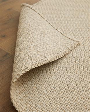 Yıkanabilir Jüt Görünümlü Krem Renk Hasır Desenli Halı Kilim 200 x 290 cm