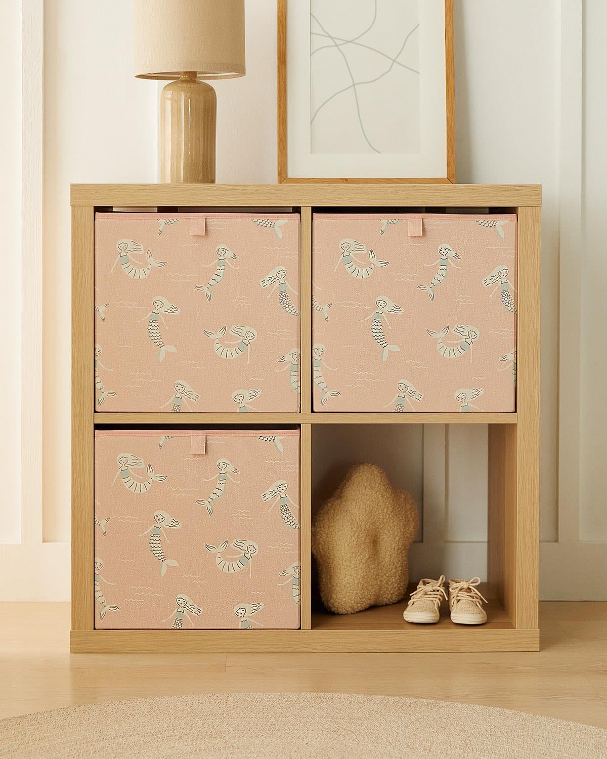 3'lü Çocuk Odası Deniz Kızı Kutu Set 33 x 30 x 33 cm