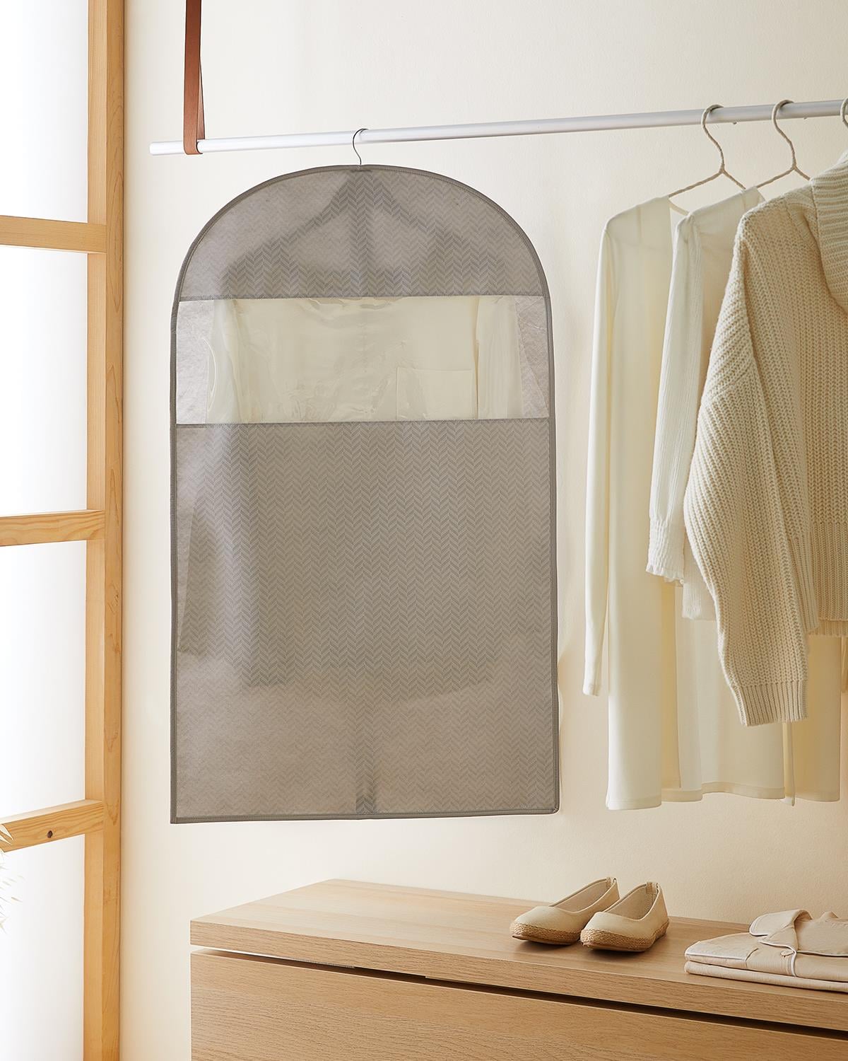 Ocean Home Textile Gri Balıksırtı Elbise Kılıfı 60 x 100 cm