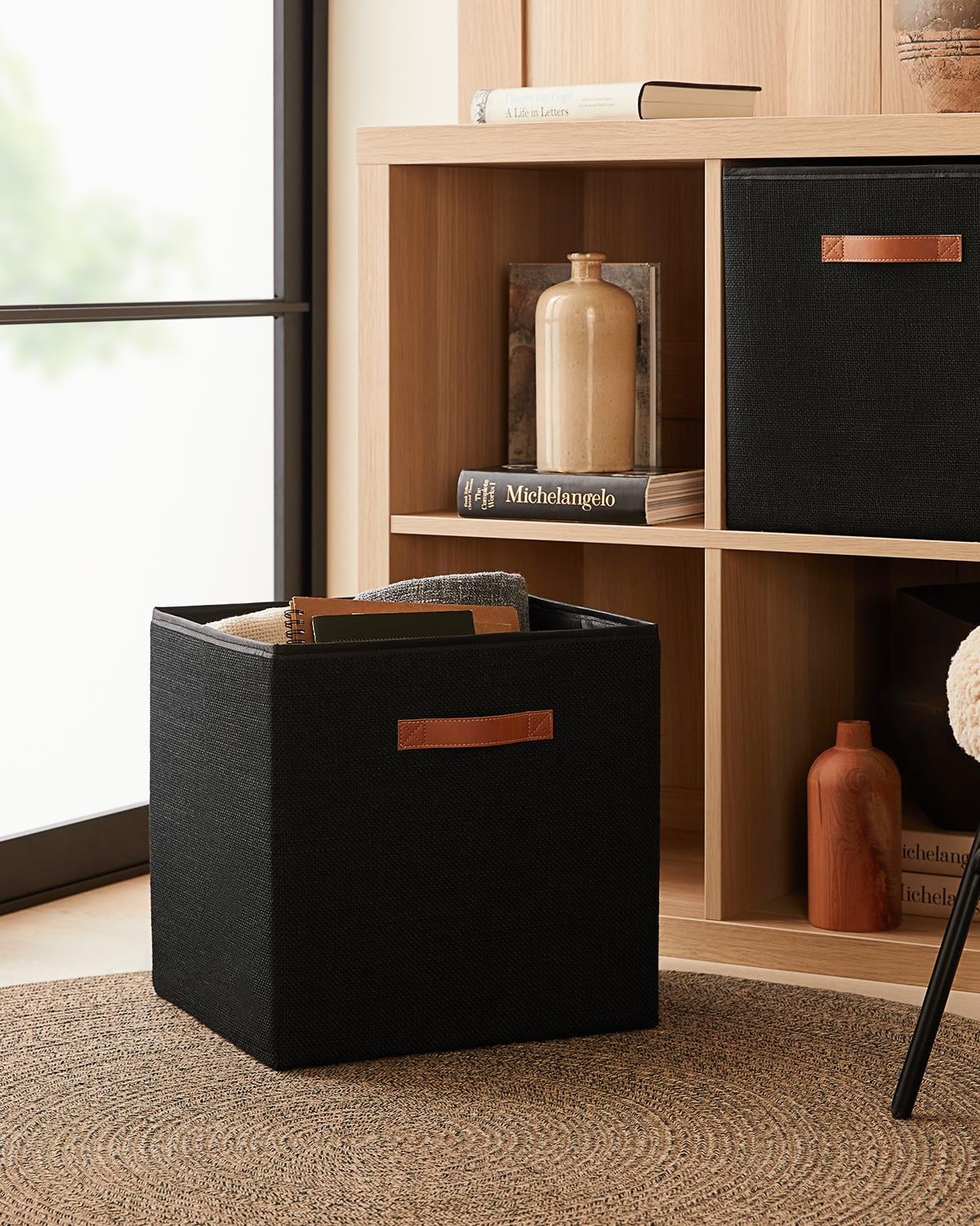 Ocean Home Textile Siyah Renk Jüt Kutu 33 x 30 x 33 cm