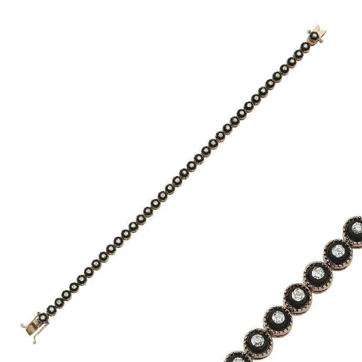 0.62 Karat Elmas Su Yolu Bileklik