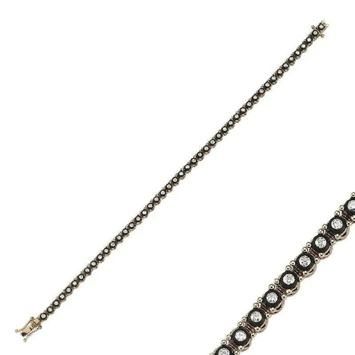 0.72 Karat Elmas Su Yolu Bileklik