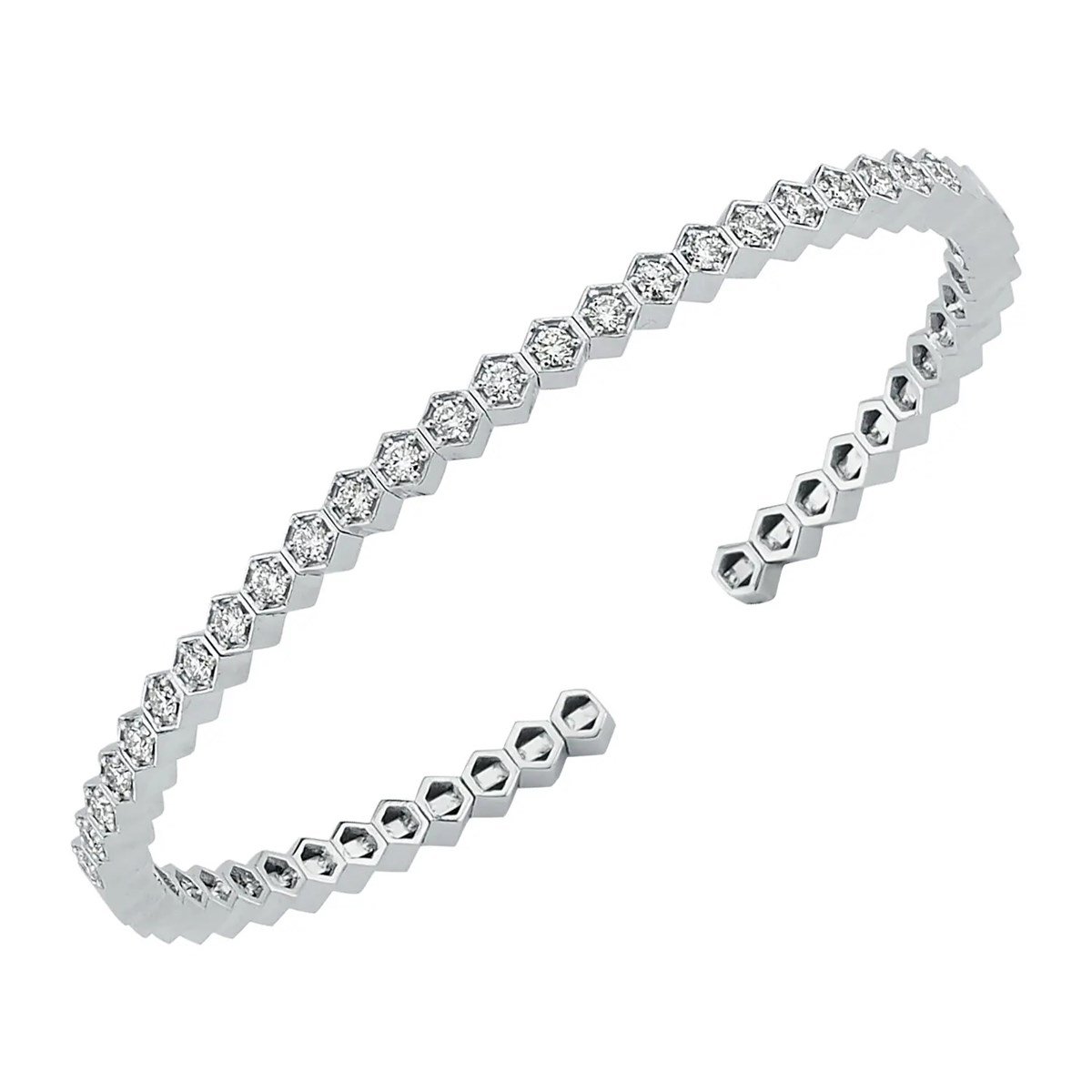 0.93 Karat Pırlanta Kelepçe Bilezik