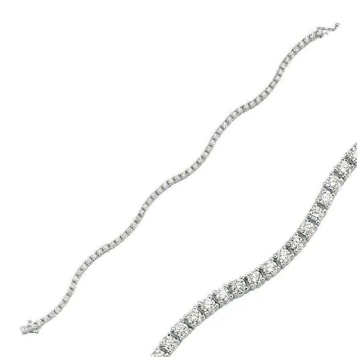 1.52 Karat Pırlanta Su Yolu Bileklik