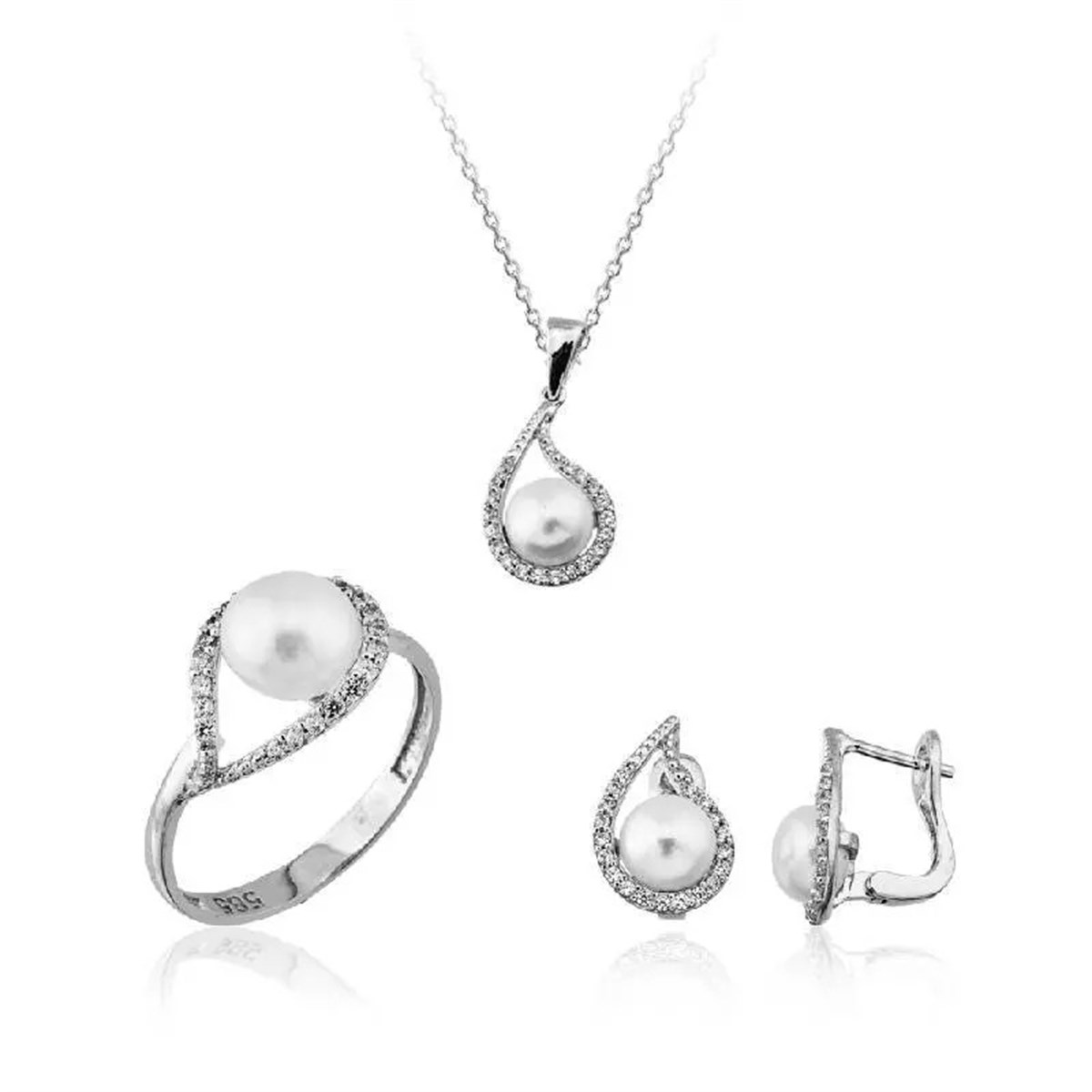 Altın Üçlü İnci Set