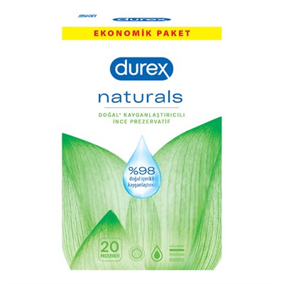 Durex Prezervatif 20 li Naturals