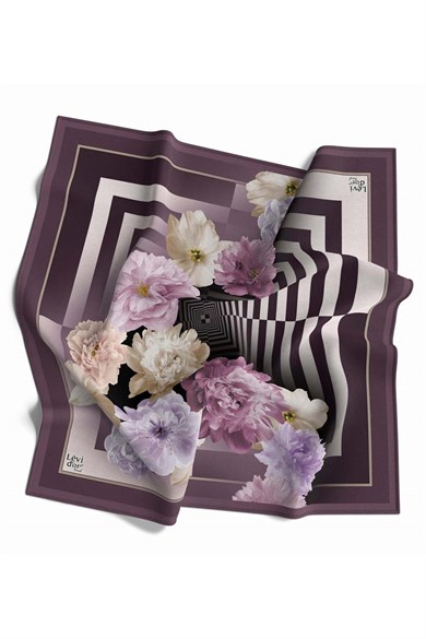 Levidor Yeni Sezon Trend Polyester 90x90 Twill (Tivil) Eşarp Modeli Tesettür Nağme LDT152-05LDT152-05