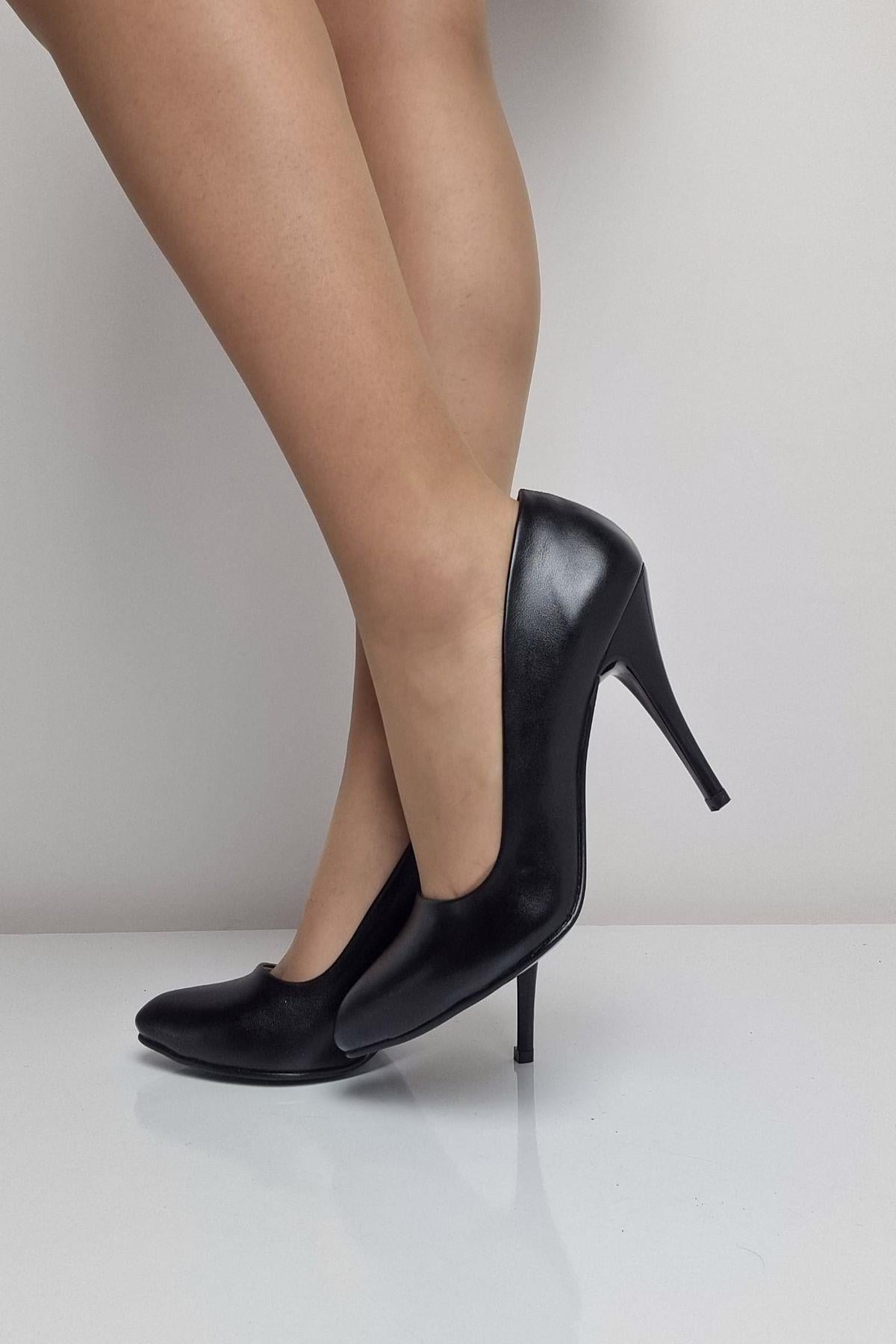 1140 Kadın Stiletto Topuklu Ayakkabı Siyah
