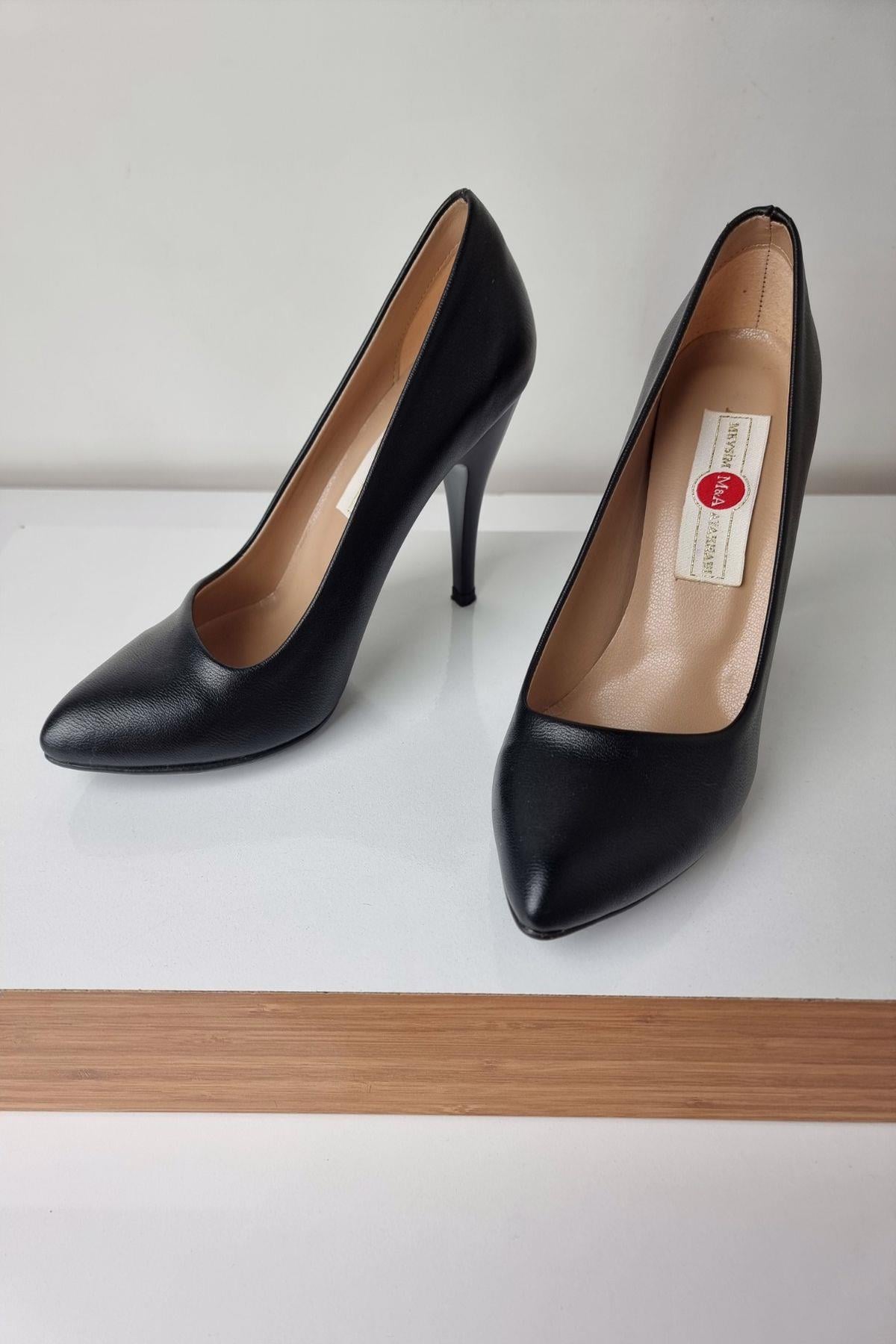 1150 Kadın Stiletto Topuklu Ayakkabı Siyah