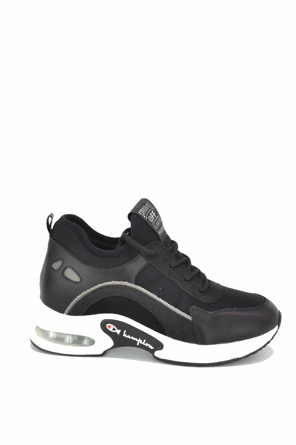 20K374-2 Kadın Anatomik Sneaker Spor Ayakkabı Siyah
