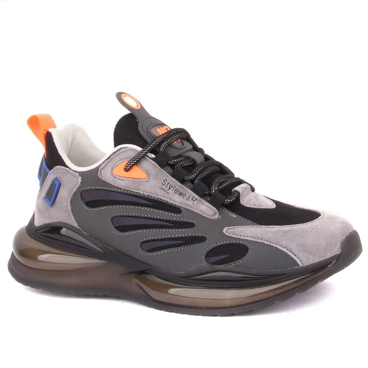 21K409 Erkek Sneaker Spor Ayakkabı Gri