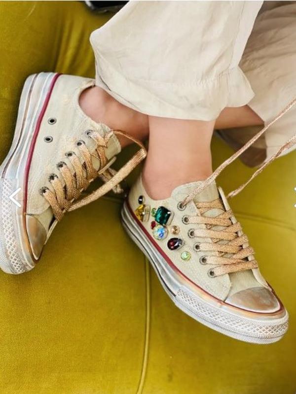 22K271-1 Kadın Converse Günlük Spor Ayakkabı Bej
