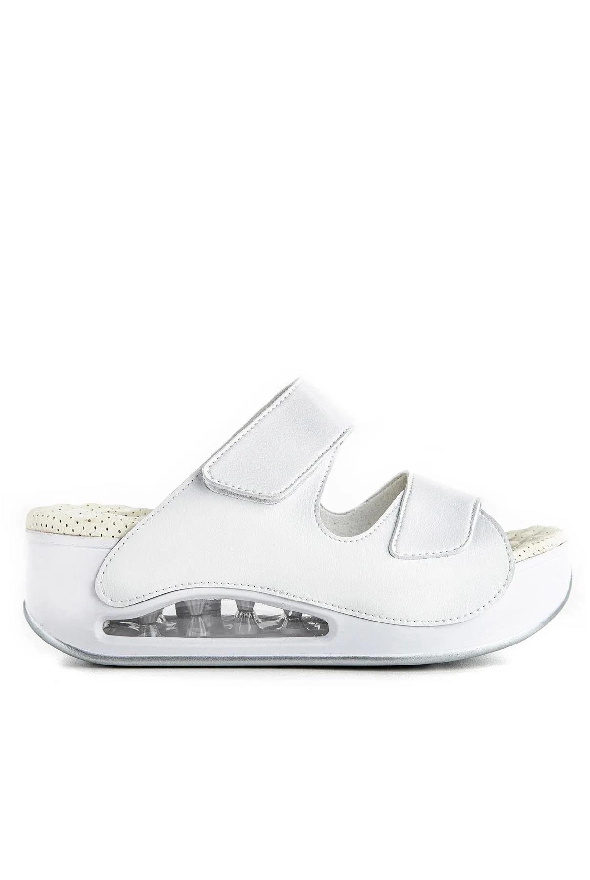 33202 Eos Anatomik Air Max Tabanlı Kadın Terlik  Beyaz
