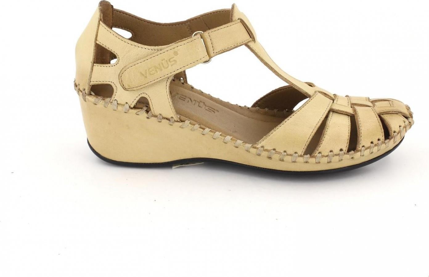 18791382 Comfort Taban Hakiki Deri Sandalet Bej