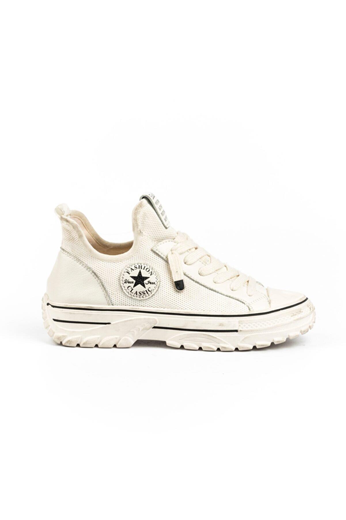21K390-2 Kadın Sneaker Spor Ayakkabı Beyaz