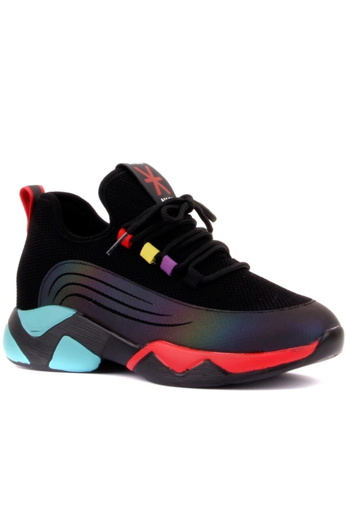 21K399 Kadın Günlük Sneaker Spor Ayakkabı Siyah