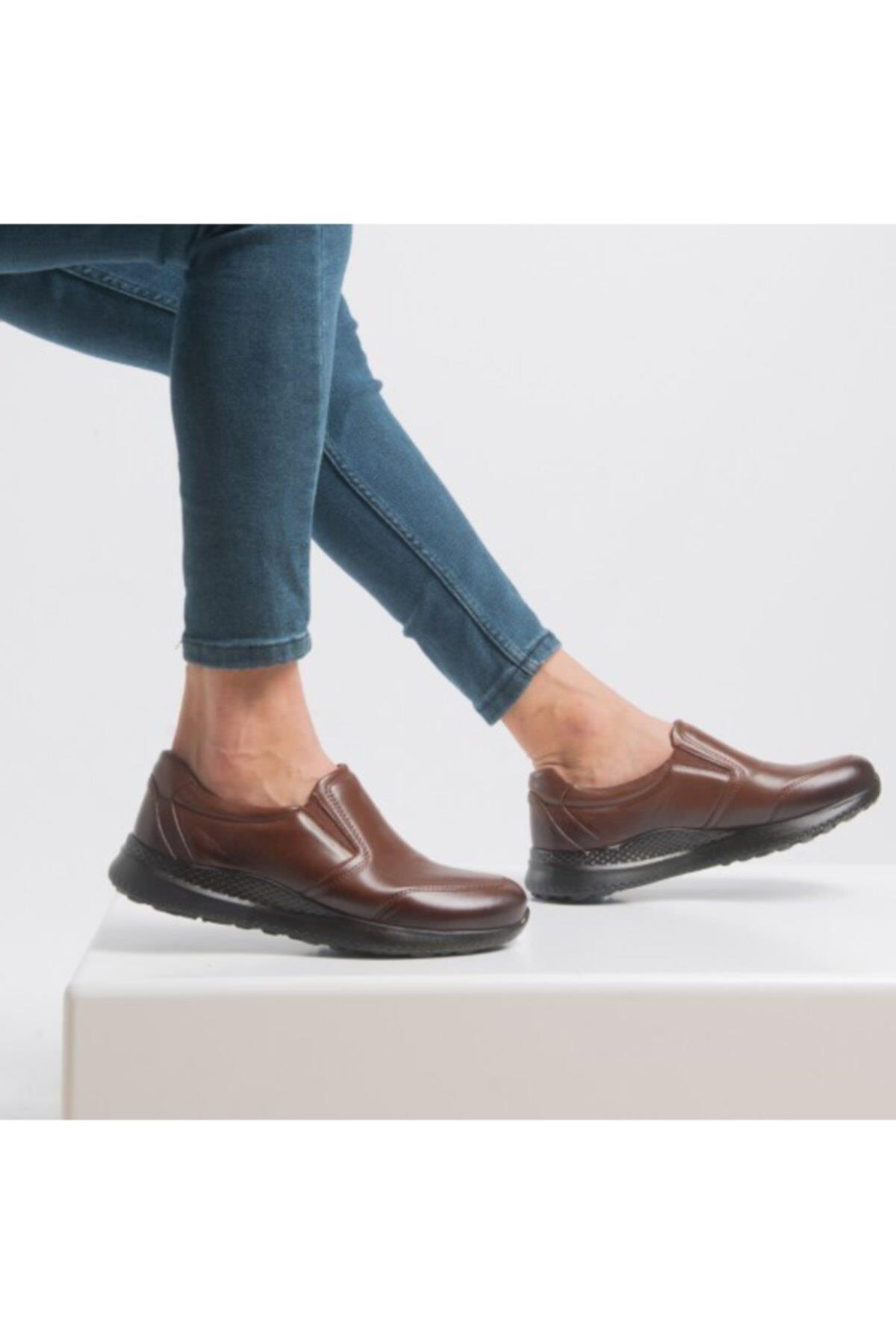 M47927 Hakiki Deri Comfort Erkek Ayakkabı Taba