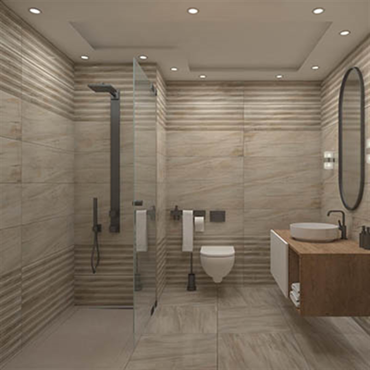 AQUANİT 80x120 ARC VİZON SLOPE DUŞ KAROSU