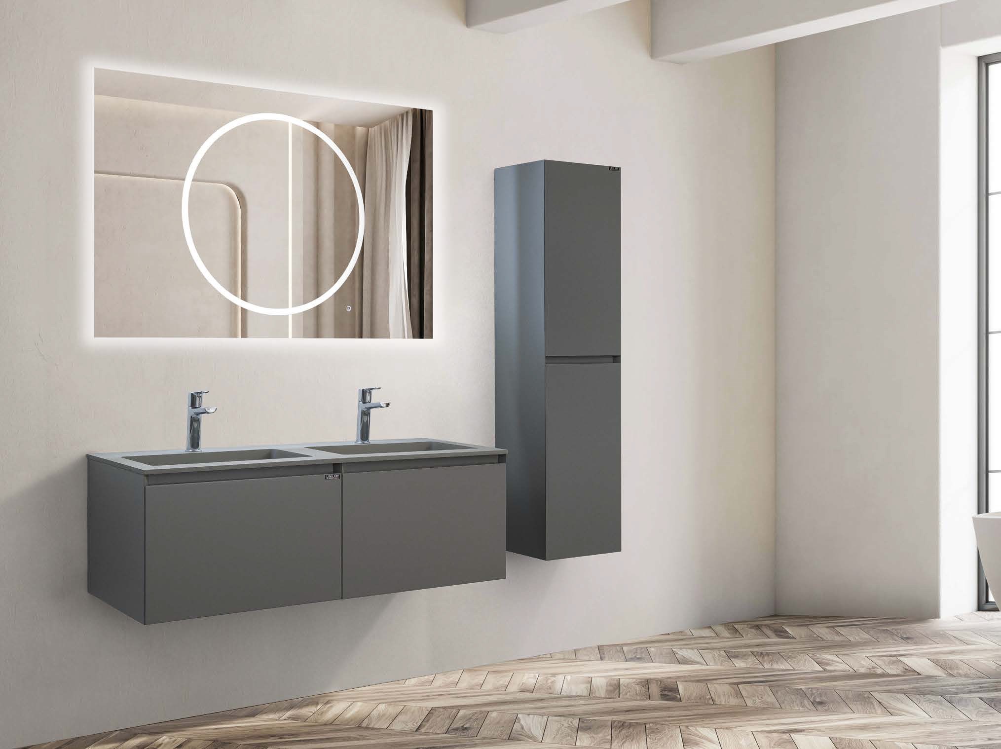BELLA Çift Lavabolu Banyo Dolabı Takımları