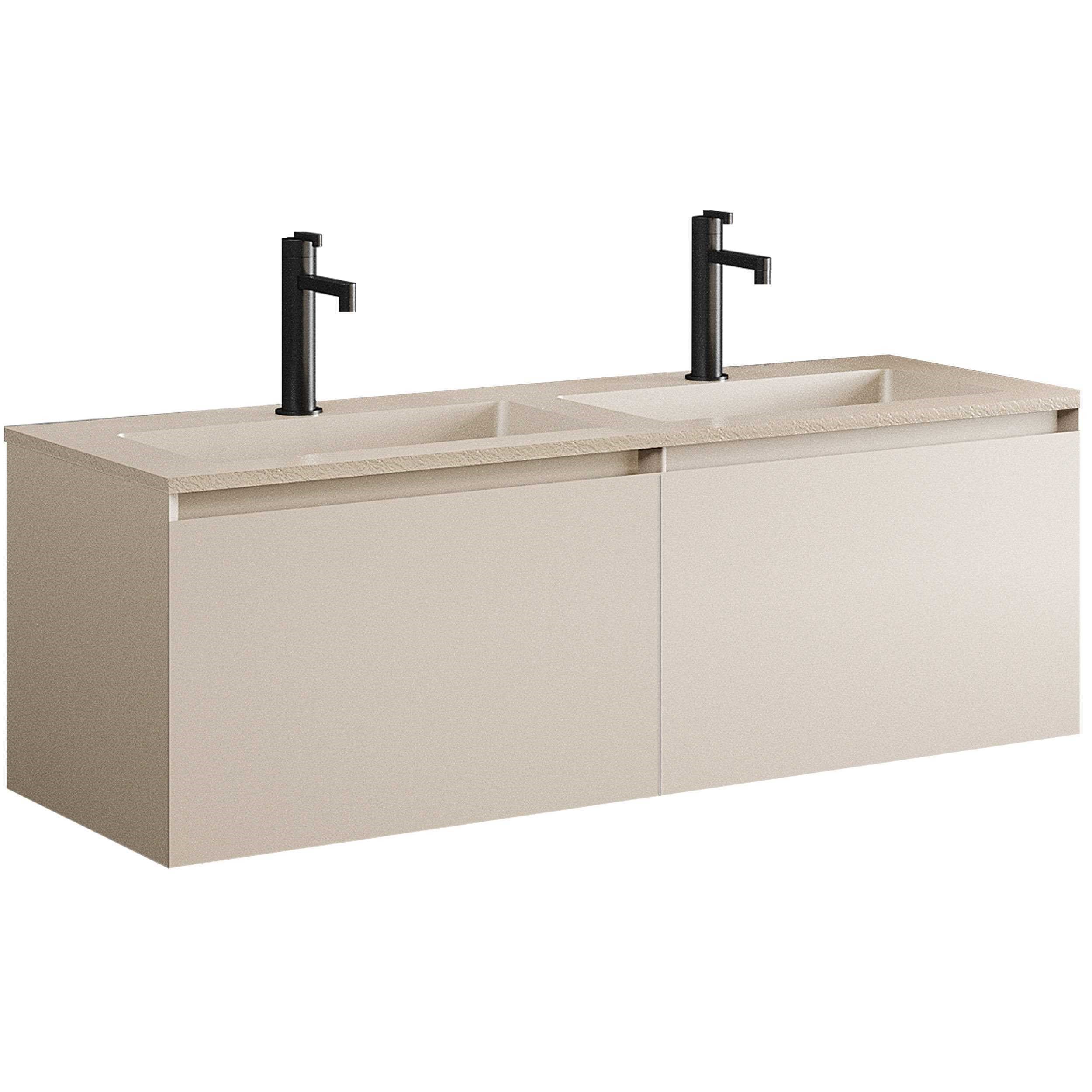 BELLA Çift Lavabolu Banyo Dolabı Takımları