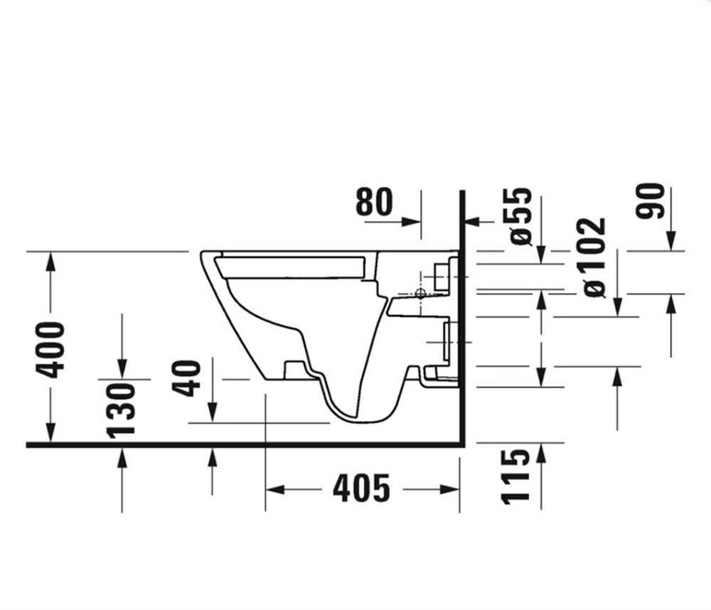 Duravit D-Neo Rimless® Asma Klozet Seti