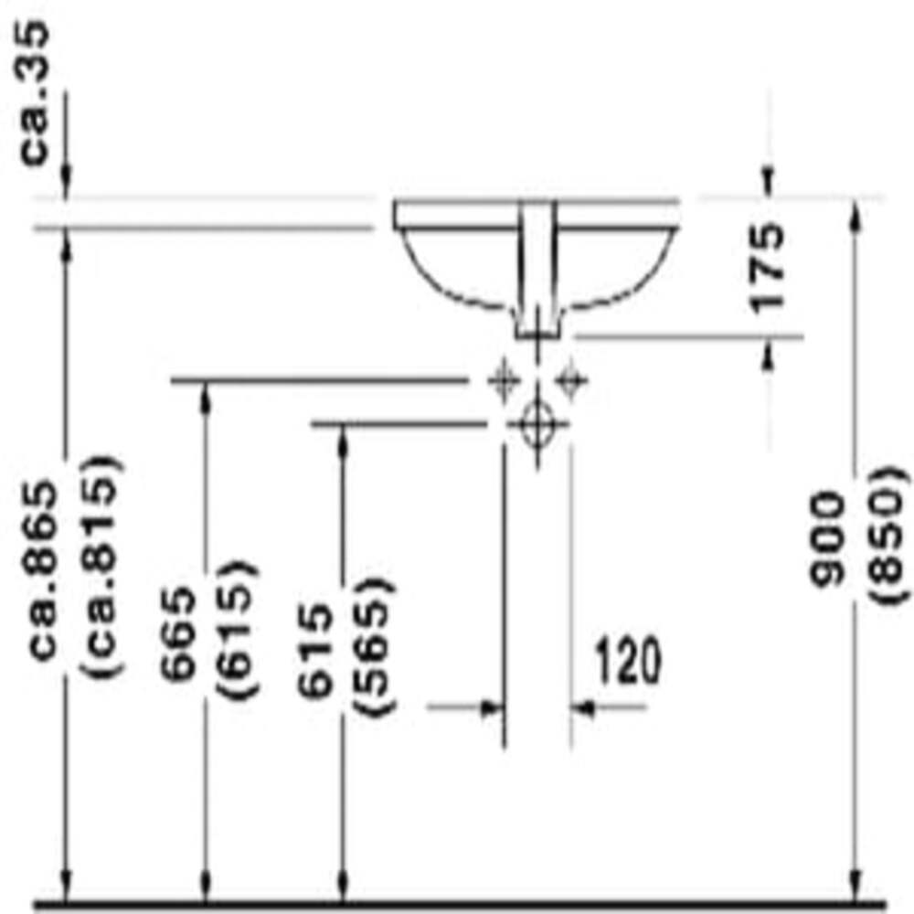DURAVİT D-CODE HİLTON LAVABO