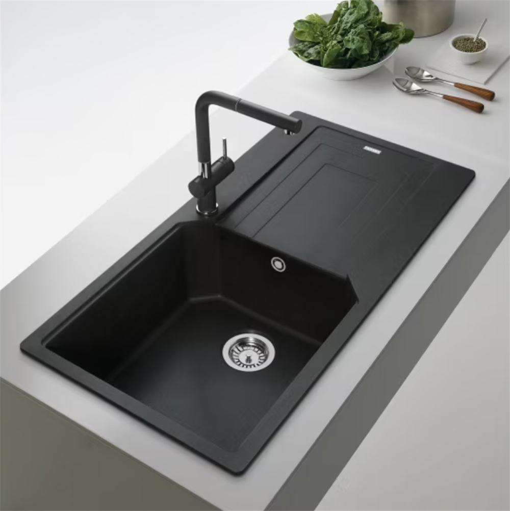 FRANKE URBAN TEK GÖZLÜ 1000 x 500 MM GRANİT EVİYE & ARMATÜR SET