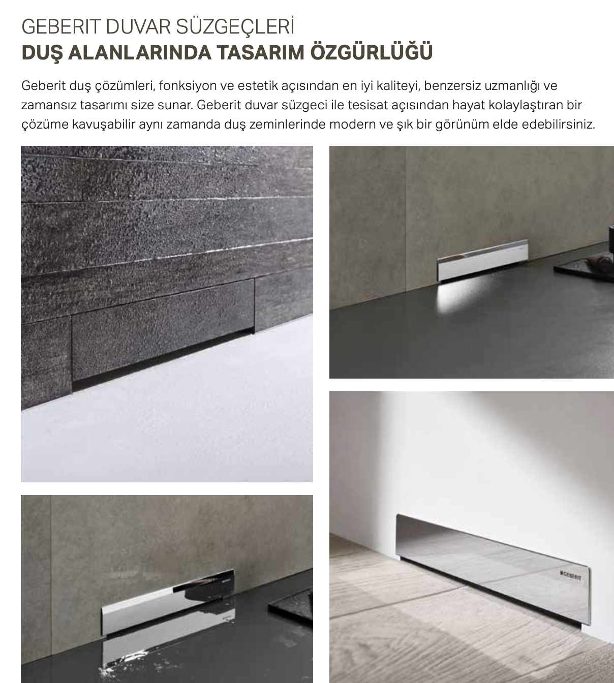 GEBERİT KOMBİFİX 65 MM DUVAR SÜZGECİ