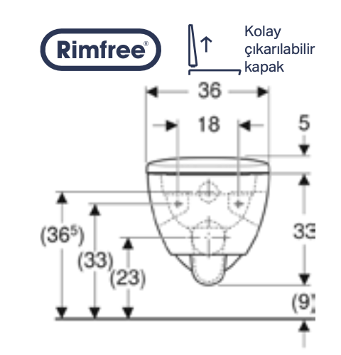 GEBERİT SELNOVA PREMİUM FİMFREE ASMA KLOZET SET