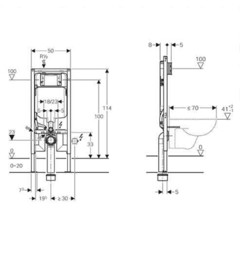 GEBERİT SİGMA DUOFİX GÖMME REZERVUAR
