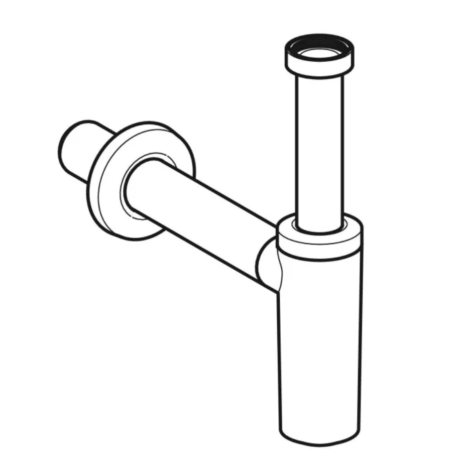 GEBERİT T TİPİ KROM LAVABO SİFONU