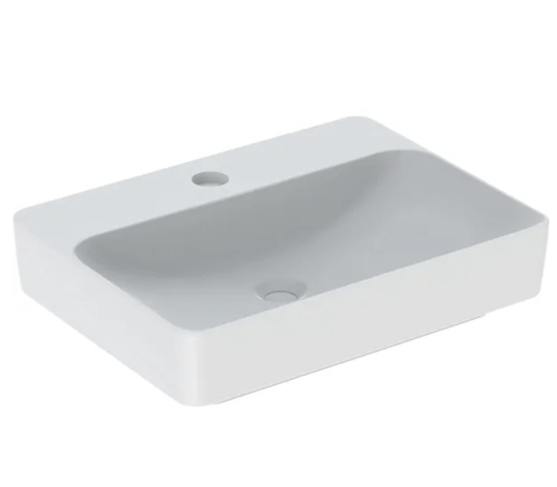 GEBERİT VARİFORM DİKDÖRTGEN BATARYA BANKLI ÇANAK LAVABO