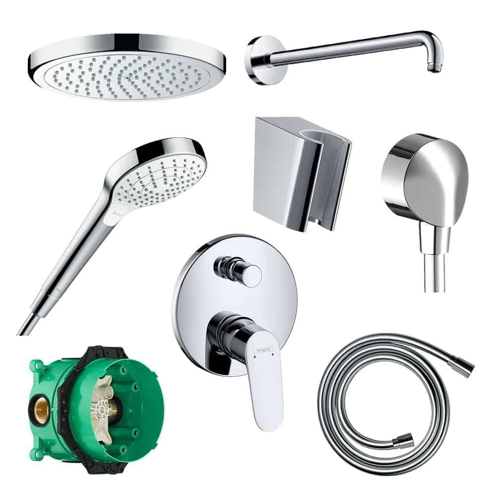 HANSGROHE FOCUS ANKASTRE BANYO SET KROM