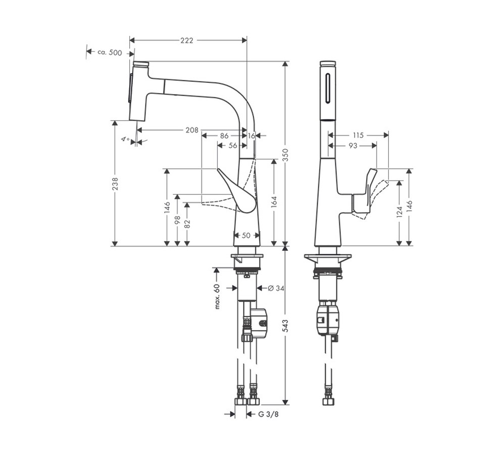 HANSGROHE METRIS SELECT M71 EVIYE BATARYASI