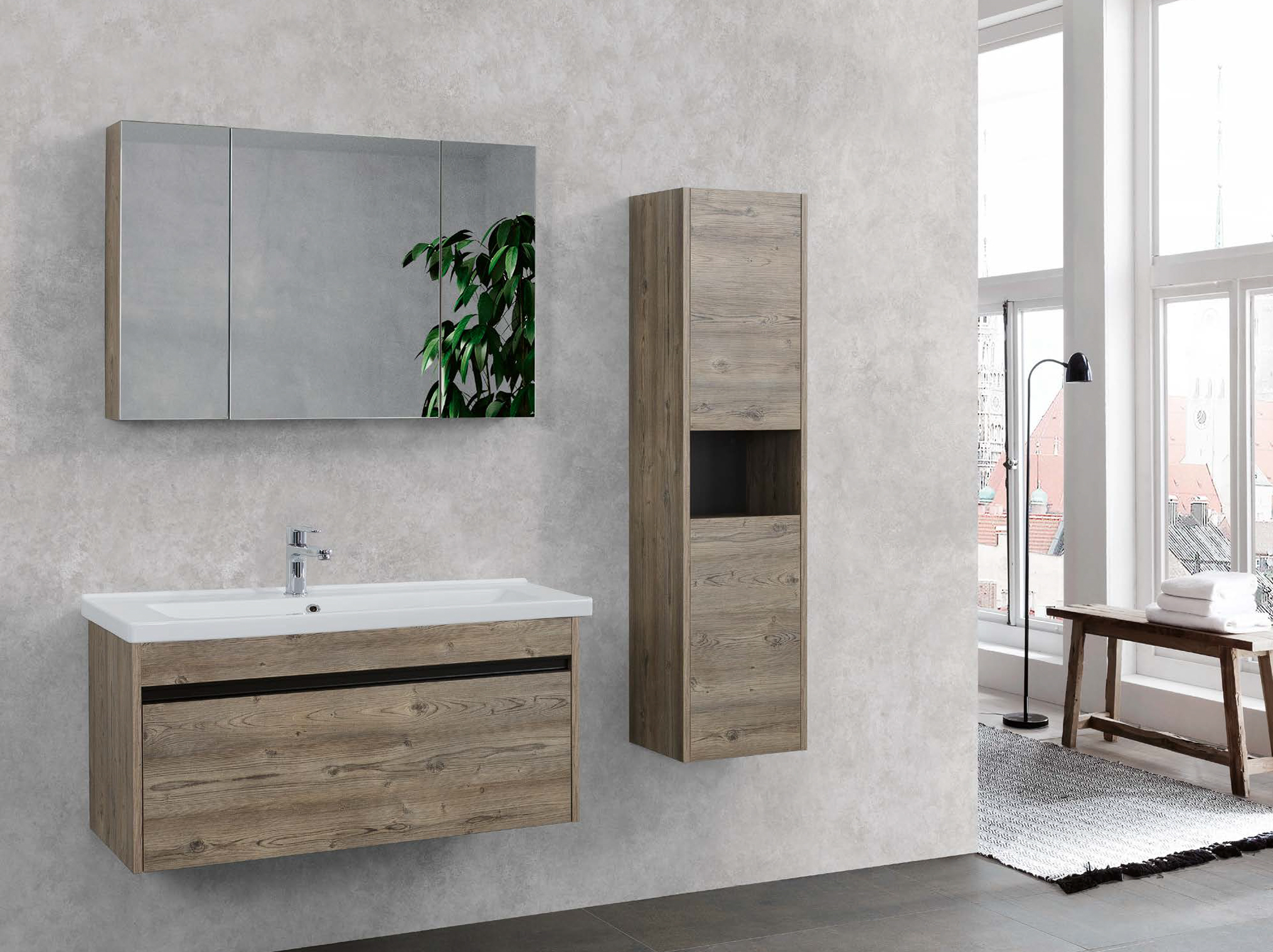 LİNE ART BALAT 1000 SET BANYO MOBİLYASI