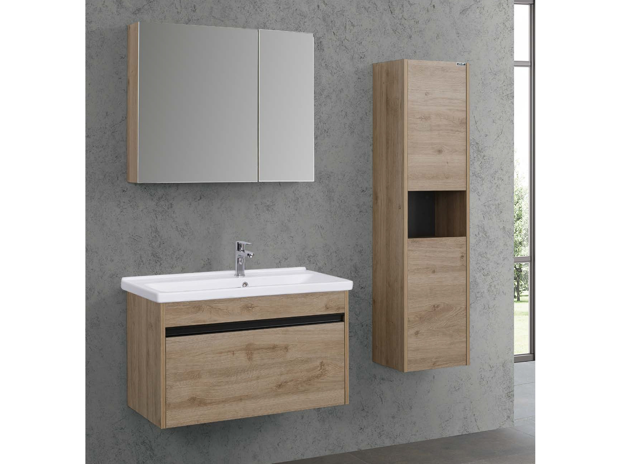 LİNE ART BALAT 800 SET BANYO MOBİLYASI