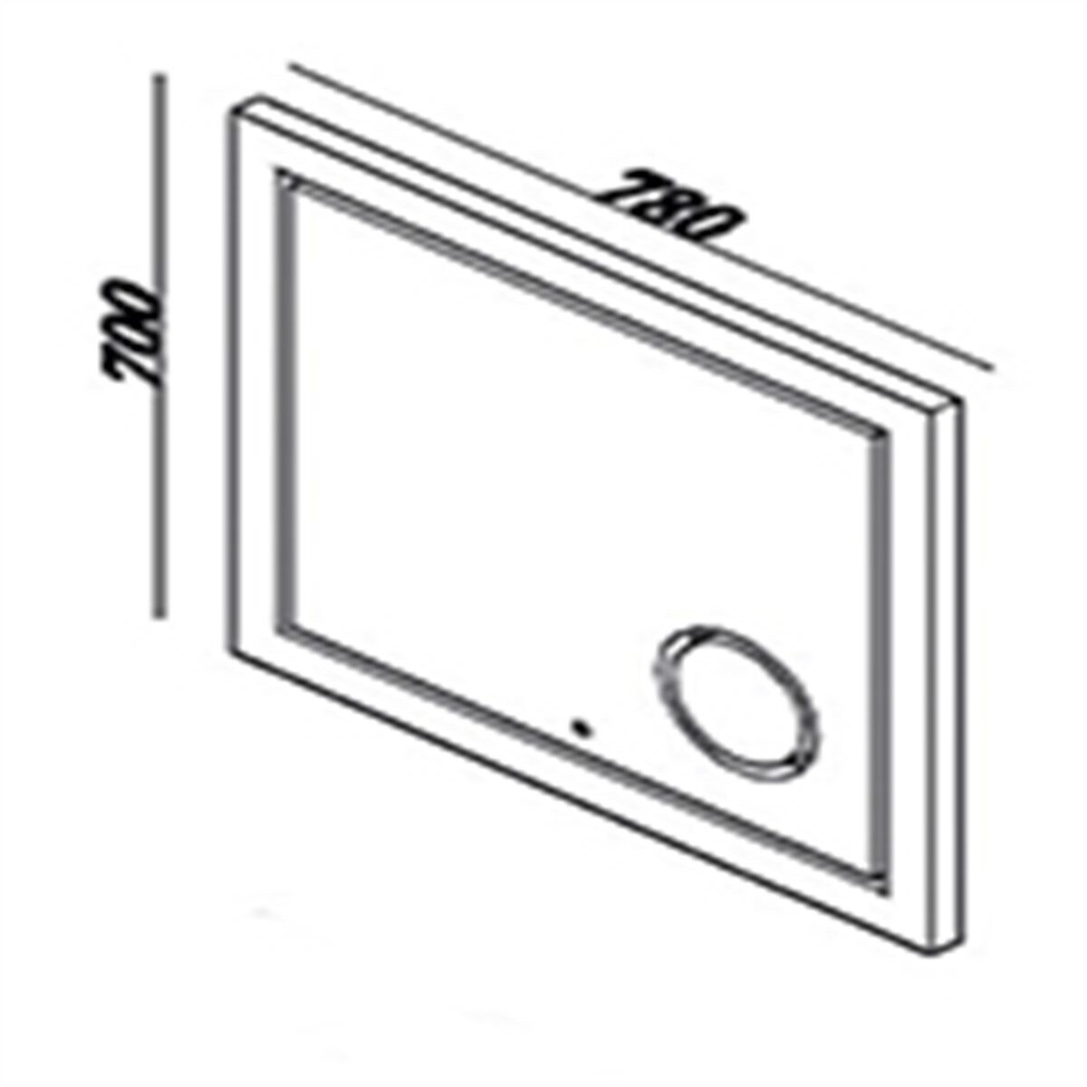 LİNE ART SHARP BÜYÜTEÇLİ LEDLİ BANYO AYNASI