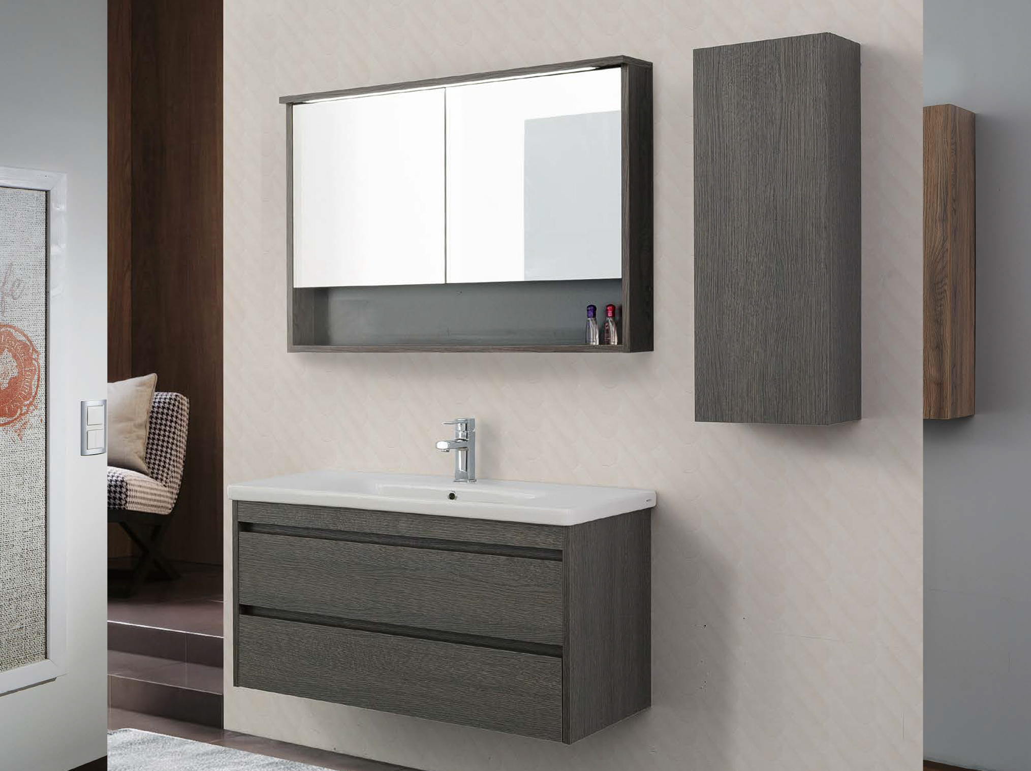 LİNE ART SOFT 1000 SET BANYO MOBİLYASI